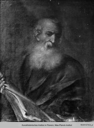 Evangelist Markus mit Löwen