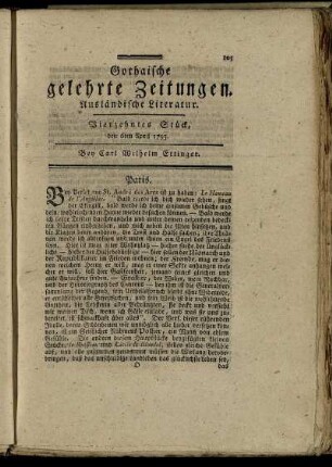 Vierzehntes Stück, den 6ten April 1793.