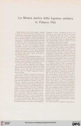 25: La mostra storica della legatura artistica in Palazzo Pitti