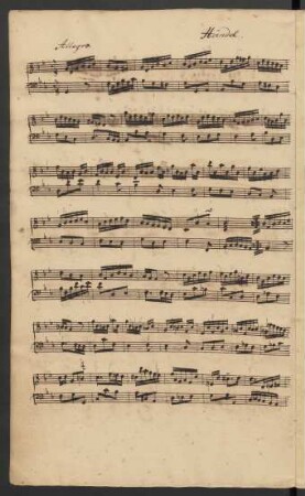 Suiten. Auszüge; cemb; g-Moll; HWV 432.3