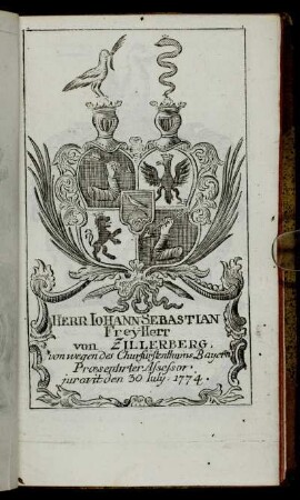 Herr Iohann Sebastian FreyHerr von Zillerberg. - Herr Hans Christoph v. Leipziger.
