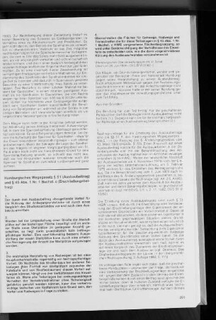 Hamburgisches Wegegesetz § 51 (Ausbaubeitrag) und § 45 Abs. 1 Nr. 1 Buchst. c (Erschließungsbeitrag)