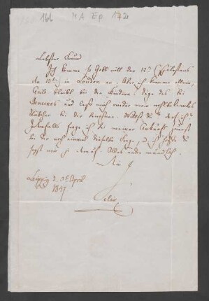 Brief an Karl Klingemann : 03.04.1847