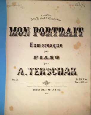 Mon portrait : humoresque pour pianoforte ; op. 48