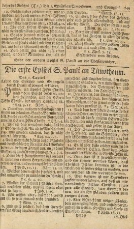 Die erste Epistel S. Pauli an Timotheum