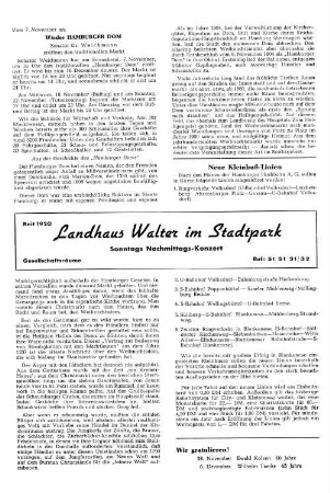 Vom 7. November an: Wieder Hamburger Dom