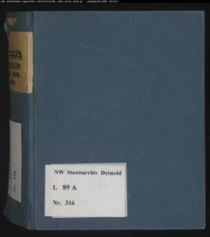 Gogerichtsregister Amt Varenholz