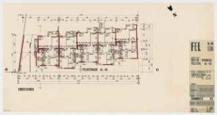 Wohnhäuser Feldstraße 44/45, Berlin-Spandau: Grundriss Erdgeschoss 1:100