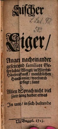 Teutsch-Italiänischer Sprach-Zeiger