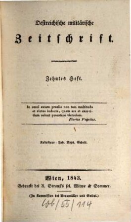 Oestreichische militärische Zeitschrift. 1843, 10/12