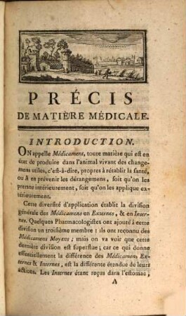 Précis De Matiere Médicale, Tome Premier