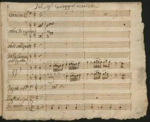Sperai d'un bel sereno; S, orch