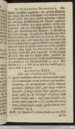 Articulus XXXI. De Re Scholastica