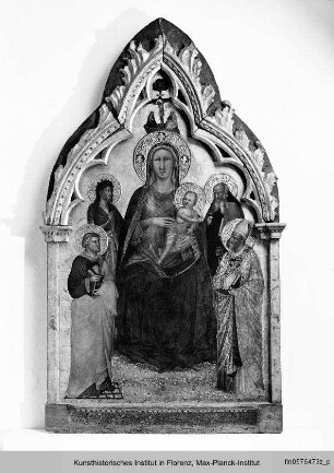 Madonna mit den Heiligen Laurentius, Johannes der Täufer, Antonius Abbas und Nikolaus