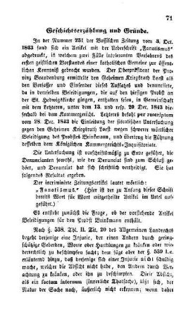 Geschichtserzählung und Gründe