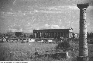Reise nach Italien, italienische Landarbeiter, Tempel, Mai 1957