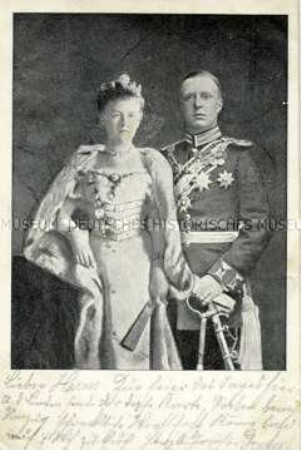 Wilhelmina, Königin der Niederlande mit Herzog Hendrik Wladimir Albert Ernst von Mecklenburg-Schwerin