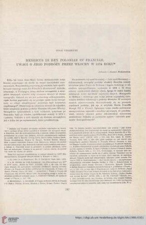 48: Henricus III Rex Poloniae et Franciae : uwagi o jego podróży przez Włochy w 1574 roku