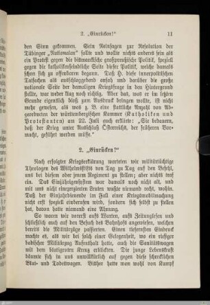 2. "Einrücken!"