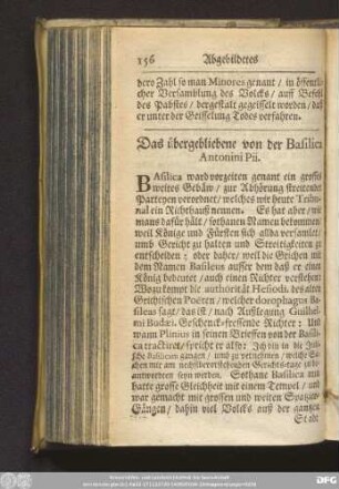 Das übergebliebene von der Basilica Antonini Pii.