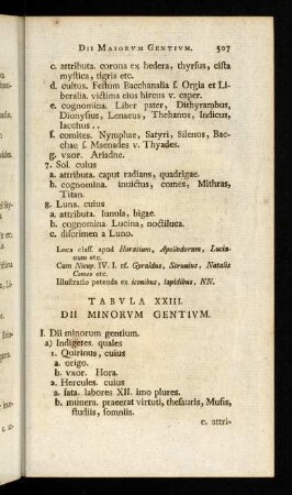 507-511, Tabula XIII: Dii minorum gentium