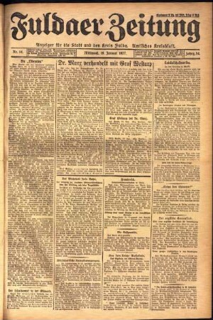 Ausgabe vom Mittwoch, den 19. Januar 1927.