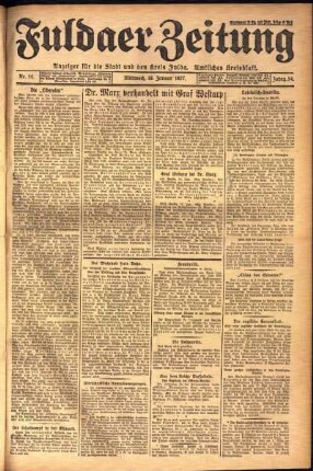 Ausgabe vom Mittwoch, den 19. Januar 1927.