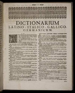 Dictionarium [...].