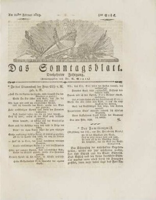 8, 1829: Stück