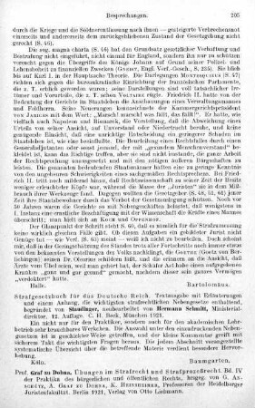 205-206, Graf zu Dohna. Übungen im Strafrecht und Strafprozeßrecht