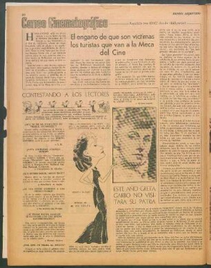 Este año Greta Garbo no visitara su patria