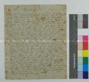Brief des Peter Daniel Hauschild an seine Eltern; Niederfaulbrück bei Schweidnitz, 7. Juli 1813