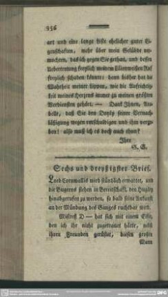 Sechs und dreyßigster Brief