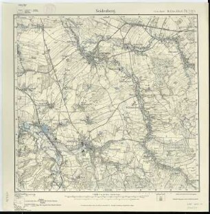 Section Seidenberg aus: Topographische Karte (Meßtischblätter) Sachsen