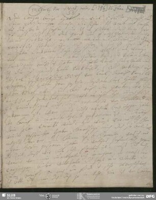Eigenh. Brief von Johanna Christiane Erdmuthe Schlegel an August Wilhelm von Schlegel, Hannover, 15.06.1796