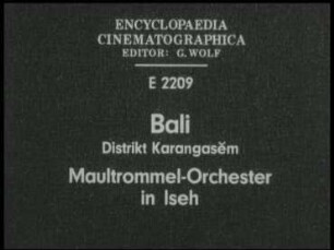 Bali, Distrikt Karangasem - Maultrommel-Orchester in Iseh