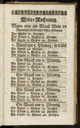Wein-Rechnung.