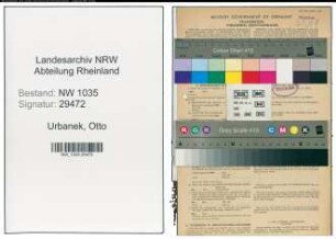 Entnazifizierung Otto Urbanek , geb. 16.06.1893 (Steiger)