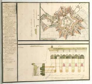 WHK 14 Spanischer Sukzessionskrieg 1701-1713 bis zum Frieden von Rastatt: Plan der Belagerung der Zitadelle von Tournai, 1709