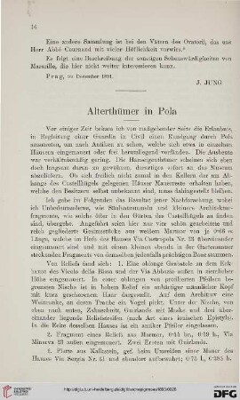 16: Alterthümer in Pola