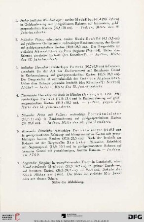 [Versteigerung einer bedeutenden Sammlung persischer und indischer Miniaturen aus fürstlichem Besitz] (Nr. 1-32)
