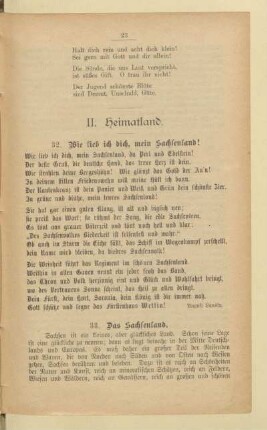 II. Heimatland