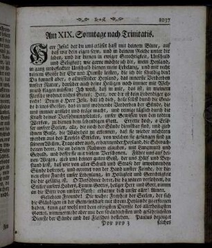 Am XIX. Sonntage nach Trinitatis. - Am XX. Sonntage nach Trinitatis.