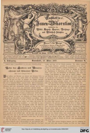 Ueber das Lackiren und Bemalen eiserner und thönerner Oefen
