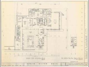 Hilton Hotel, Berlin-Tiergarten: Grundriss EG, ZG 1:200