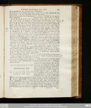 Chapitre XX. Du la maniére dont Jésus-Christ institua sa Sainte Céne.