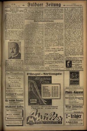 Dritte Ausgabe vom Samstag, den 18. Mai 1929.