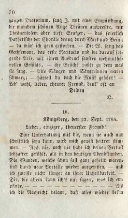 10. Königsberg, den 22. Sept. 1795.