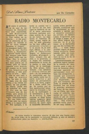Radio Montecarlo : Del alma porteña
