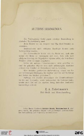 Auctions-Bedingungen